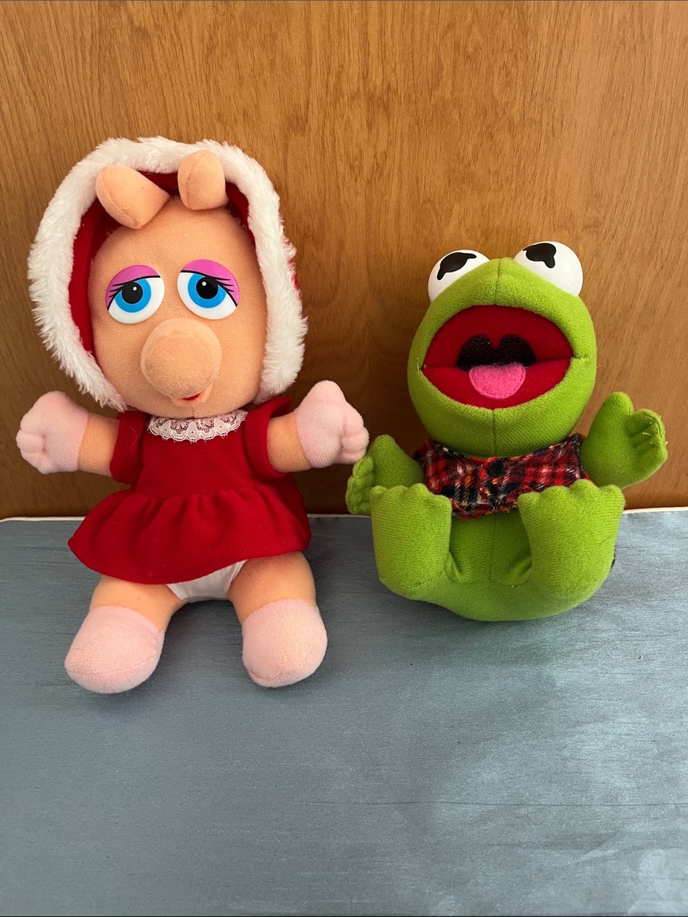 Vintage 1988 McDonald's Muppet Babies Plush Lot - Baby Kermit & Miss Piggy